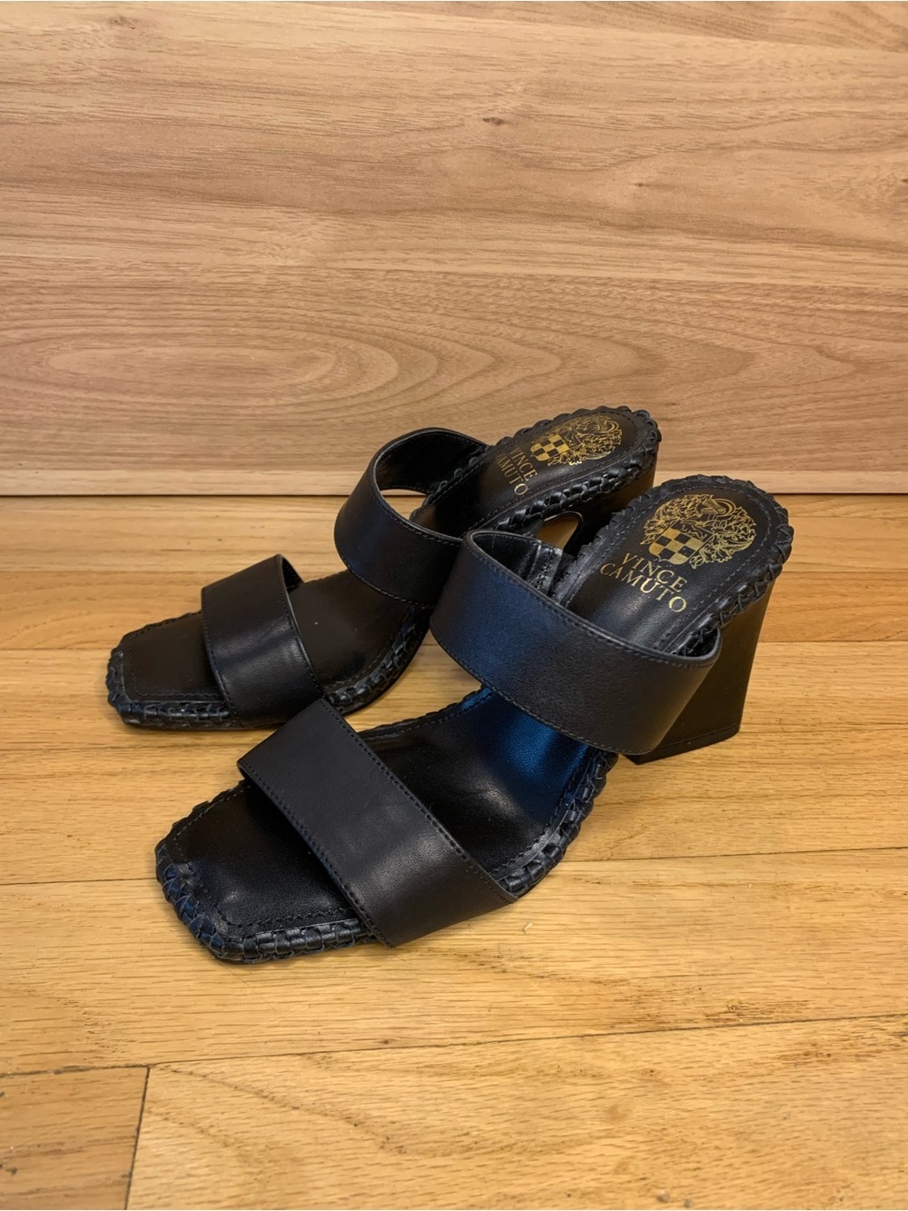 Vince Camuto Kaden High Heel Black Sandals - Size 5.5